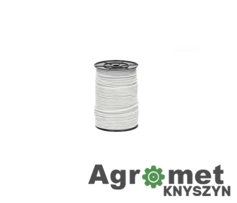 Plecionka do Pastucha 6 mm 200 m (Biała) – Gruba i Widoczna – Farma
