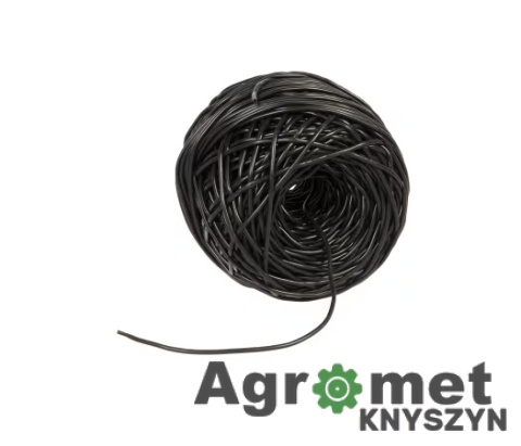 Drut Ogrodniczy Powlekany do Podwiązywania Roślin 2 mm / 35 m – Czarny